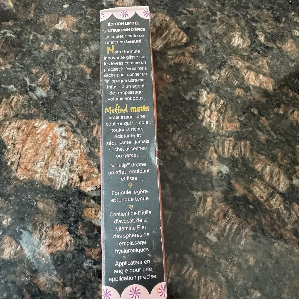 Too Faced Melted Matte Liquid Lipstick Gingerbread Girl Limited Edition NIB